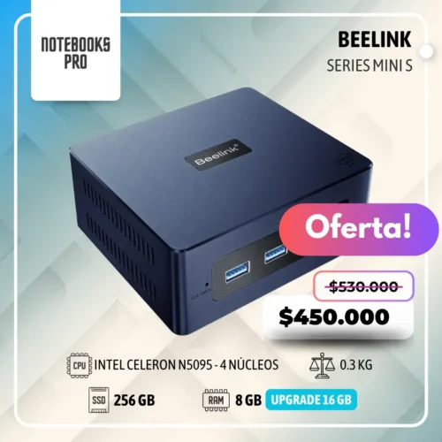 MINI PC BEELINK MINI S - INTEL CELERON N5095 - SSD 256 GB - 8 GB RAM