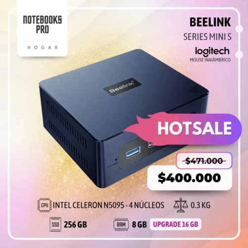 MINI PC BEELINK MINI S - INTEL CELERON N5095 - SSD 256 GB - 8 GB RAM