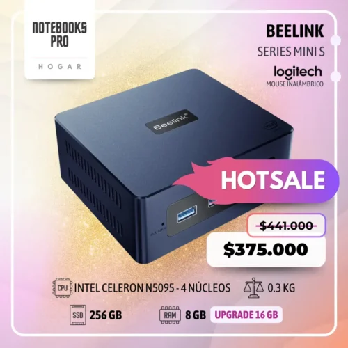 MINI PC BEELINK MINI S - INTEL CELERON N5095 - SSD 256 GB - 8 GB RAM