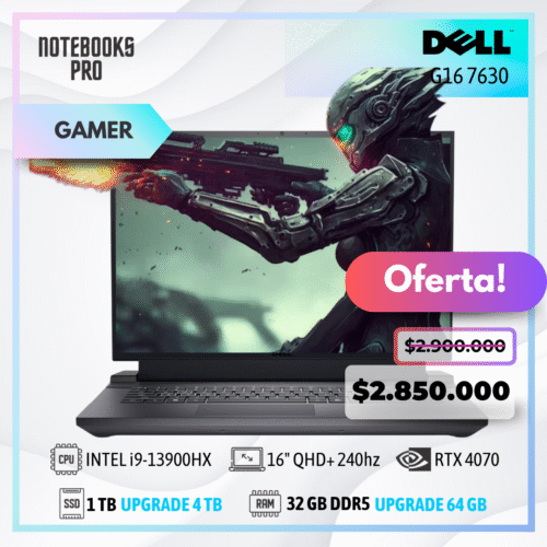 DELL G16 7630 - i9-13900HX - SSD 1TB - 32 GB RAM DDR5 - 16" QHD+ 240Hz - RTX 4070