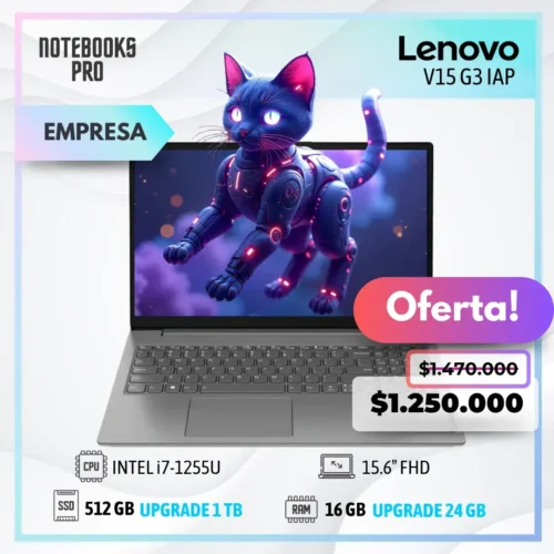 LENOVO V15 G3 IAP - i7-1255U - SSD 512 GB - 16 GB RAM - 15.6" FHD