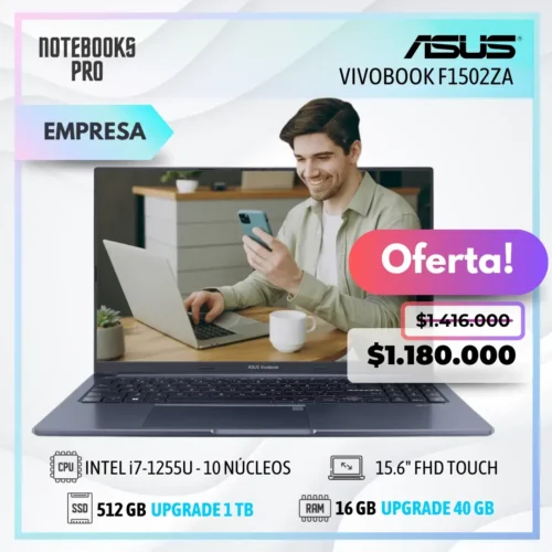 ASUS VIVOBOOK F1502ZA - i7-1255U - SSD 512 GB - 16 GB RAM - 15.6" FHD