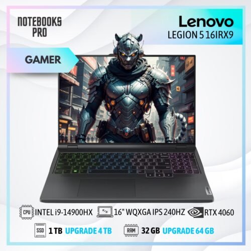 LENOVO LEGION 5 16IRX9 - i9-14900HX - SSD 1TB - 32 GB RAM DDR5 - 16" WQXGA IPS 240Hz- RTX 4060