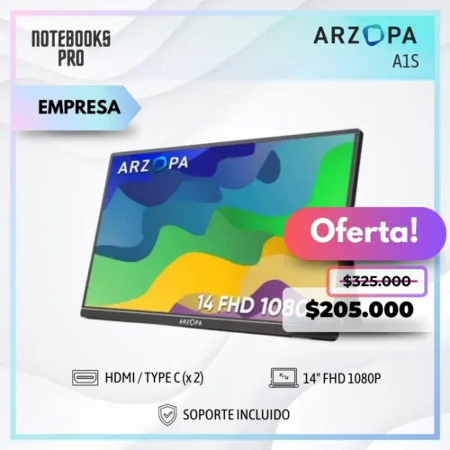 PANTALLA ARZOPA A1S 14" FHD 1080P