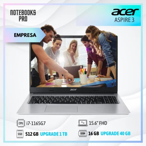 ACER ASPIRE 3 - i7-1165G7 - SSD 512 GB - 16 GB RAM - 15.6" FHD - Iris Xe Graphics