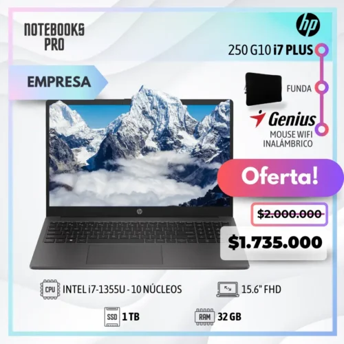 HP 250 G10 PLUS - i7-1355U - SSD 1 TB - 32 GB RAM - 15.6" FHD