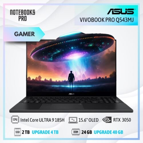 ASUS VIVOBOOK PRO Q543MJ - Intel Core ULTRA 9 185H - SSD 2 TB - 24 GB DDR5 - 15.6" OLED - RTX 3050