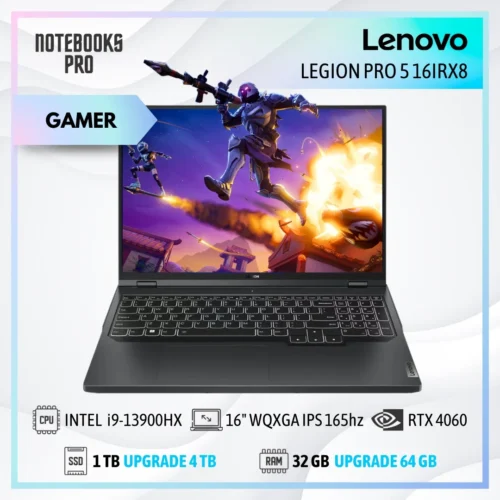 LENOVO LEGION PRO 5 16IRX8 - i9-13900HX - SSD 1TB - 32 GB RAM DDR5 - 16" WQXGA IPS 165hz - RTX 4060