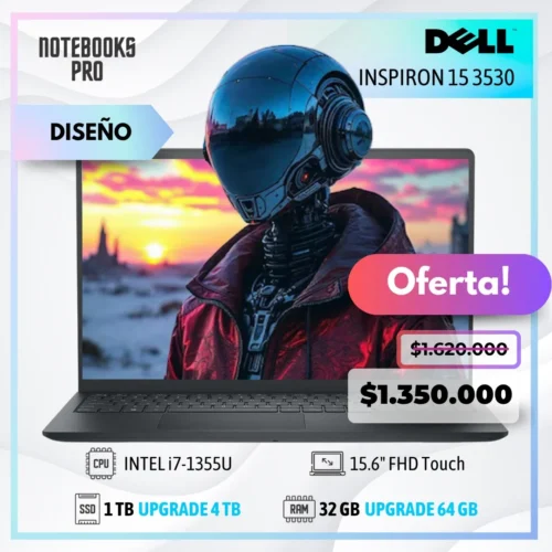 DELL INSPIRON 15 3530 - i7-1355U - SSD 1TB - 32 GB RAM - 15.6" FHD Touch