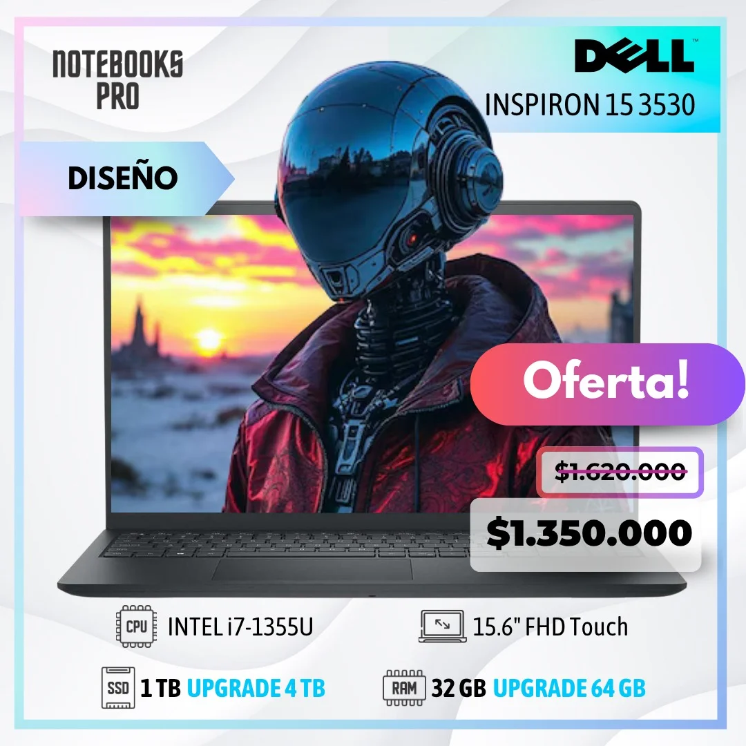 DELL INSPIRON 15 3530 - i7-1355U - SSD 1TB - 32 GB RAM - 15.6" FHD Touch