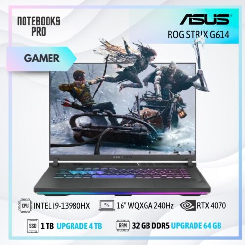 ASUS ROG STRIX G614 - i9-13980HX - SSD 1TB - 32 GB RAM DDR5 - 16" WQXGA 240Hz - RTX 4070