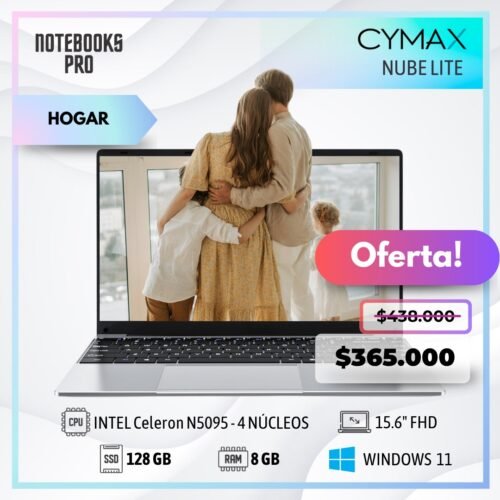 CYMAX NUBE LITE - Intel Celeron N5095 - 128 GB - 8GB RAM - 15.6" FHD