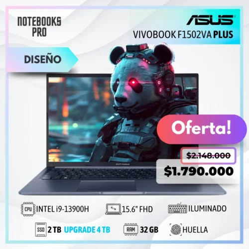 ASUS VIVOBOOK F1502VA PLUS - i9-13900H - SSD 2 TB - 32 GB RAM - 15.6" FHD
