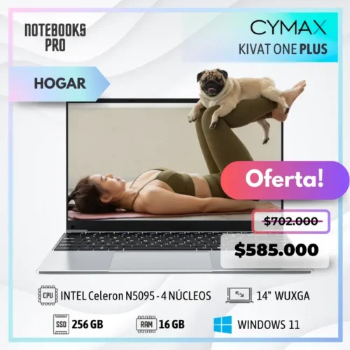 CYMAX KIVAT ONE PLUS - Intel Celeron N5095 - 256 GB SSD - 16 GB RAM - 14" WUXGA