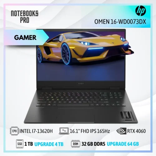 HP OMEN 16-WD0073DX - i7-13620H - SSD 1 TB - 32 GB RAM DDR5 - RTX 4060 - 16.1" FHD IPS  165Hz