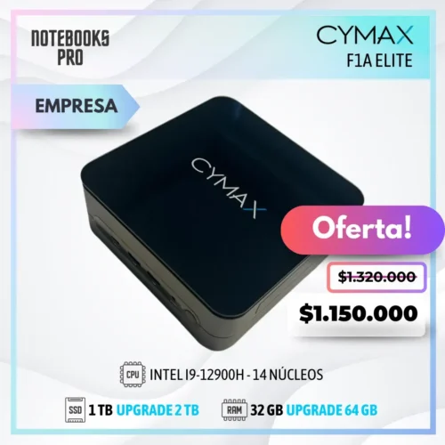 MINI PC CYMAX F1A ELITE - i9-12900H - SSD 1 TB - 32 GB RAM - 14 Núcleos