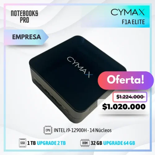 MINI PC CYMAX F1A ELITE - i9-12900H - SSD 1 TB - 32 GB RAM - 14 Núcleos