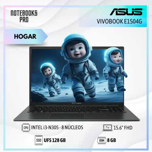 ASUS VIVOBOOK E1504G - i3-N305 - UFS 128 GB - 8 GB RAM - 15.6" FHD - 8 Núcleos