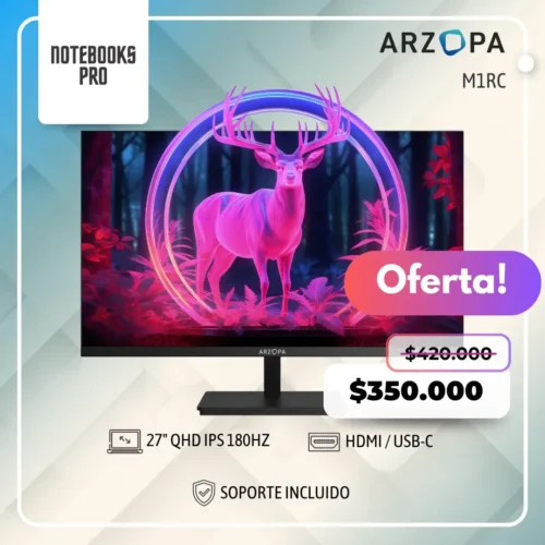 MONITOR ARZOPA M1RC - 27" QHD IPS 180HZ