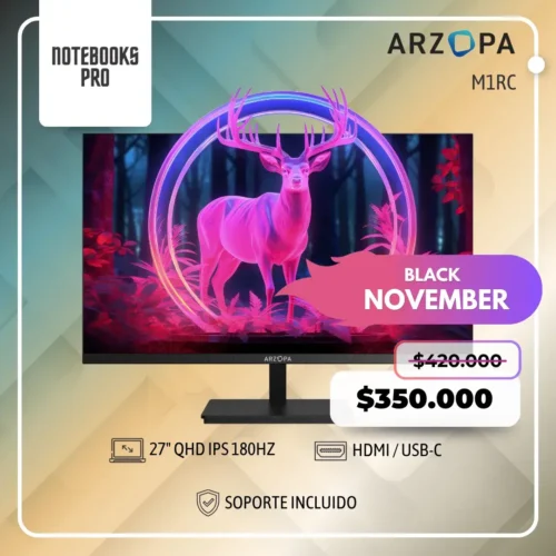 MONITOR ARZOPA M1RC - 27" QHD IPS 180HZ