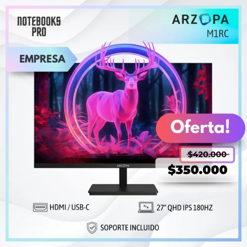 MONITOR ARZOPA M1RC - 27" QHD IPS 180HZ