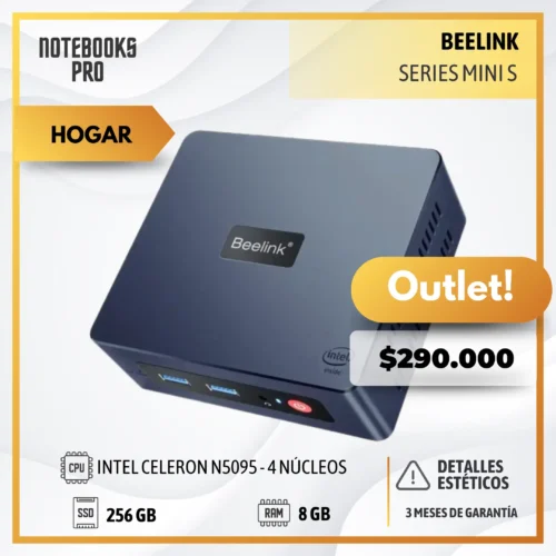 (OUTLET) MINI PC BEELINK MINI S - INTEL CELERON N5095 - SSD 256 GB - 8 GB RAM