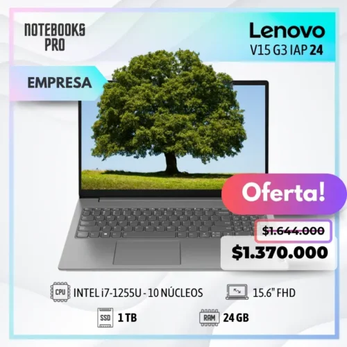 LENOVO V15 G3 IAP 24 - i7-1255U - SSD 1 TB - 24 GB RAM - 15.6" FHD