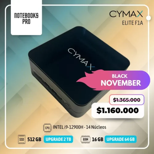 MINI PC CYMAX ELITE F1A - i9-12900H - SSD 512 GB - 16 GB RAM - 14 Núcleos