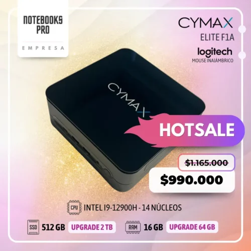 MINI PC CYMAX ELITE F1A - i9-12900H - SSD 512 GB - 16 GB RAM - 14 Núcleos