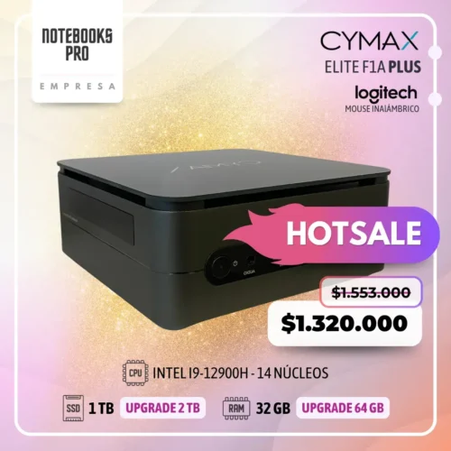 MINI PC CYMAX ELITE F1A PLUS- i9-12900H - SSD 1 TB - 32 GB RAM - 14 Núcleos