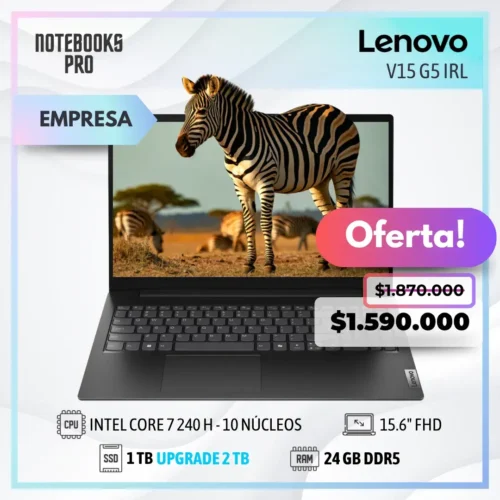 LENOVO V15 G5 IRL - CORE 7 240H  - SSD 1TB - 24 GB RAM DDR5 - 15.6" FHD