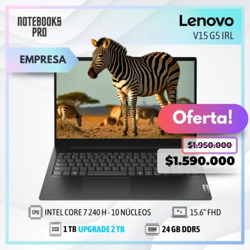 LENOVO V15 G5 IRL - CORE 7 240H  - SSD 1TB - 24 GB RAM DDR5 - 15.6" FHD