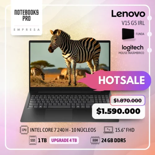 LENOVO V15 G5 IRL - CORE 7 240H  - SSD 1TB - 24 GB RAM DDR5 - 15.6" FHD
