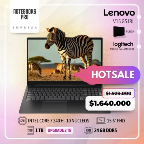 LENOVO V15 G5 IRL - CORE 7 240H  - SSD 1TB - 24 GB RAM DDR5 - 15.6" FHD