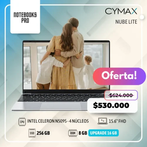 CYMAX NUBE LITE - Intel Celeron N5095 - 256 GB - 8GB RAM - 15.6" FHD