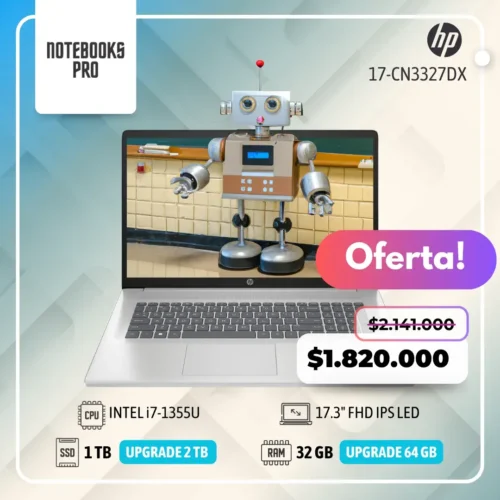 HP 17-CN3327DX - i7-1355U- SSD 1TB - 32GB RAM - 17.3" FHD IPS LED