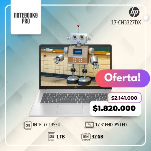 HP 17-CN3327DX - i7-1355U- SSD 1TB - 32GB RAM - 17.3" FHD IPS LED
