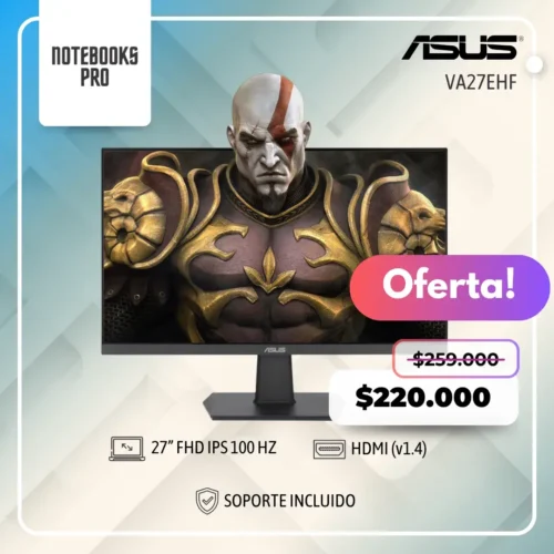 MONITOR ASUS GAMING VA27EHF- 27” FHD IPS 100 HZ