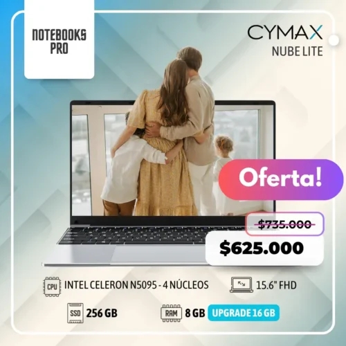 CYMAX NUBE LITE - Intel Celeron N5095 - 256 GB - 8GB RAM - 15.6" FHD