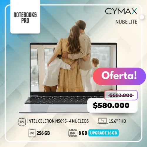 CYMAX NUBE LITE - Intel Celeron N5095 - 256 GB - 8GB RAM - 15.6" FHD