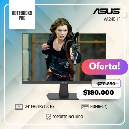 MONITOR ASUS GAMING VA24EHF- 24” FHD IPS 100 HZ