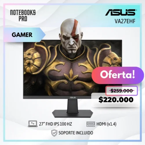 MONITOR ASUS GAMING VA27EHF- 27” FHD IPS 100 HZ