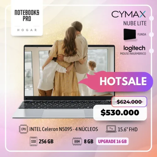 CYMAX NUBE LITE - Intel Celeron N5095 - 256 GB - 8GB RAM - 15.6" FHD