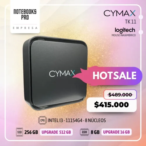 MINI PC CYMAX TK 11– I3 - 11154G4 – SSD 256 GB – 8 GB RAM – 2 Núcleos