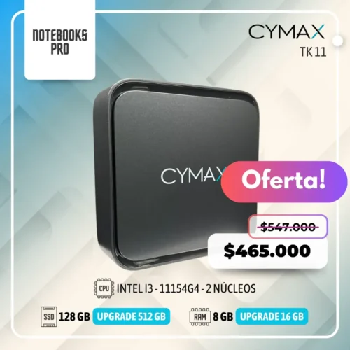 MINI PC CYMAX TK 11– I3 - 1115G4 – SSD 128 GB – 8 GB RAM – 2 Núcleos