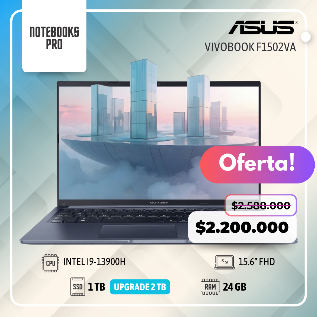 ASUS VIVOBOOK F1502VA - i9-13900H - SSD 1 TB - 24 GB RAM - 15.6" FHD