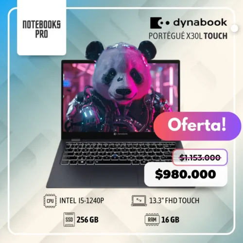 DYNABOOK PORTÉGUÉ X30L- i5-1240P- SSD 256 GB - 16GB - 13.3" FHD Touch - 12 Núcleos